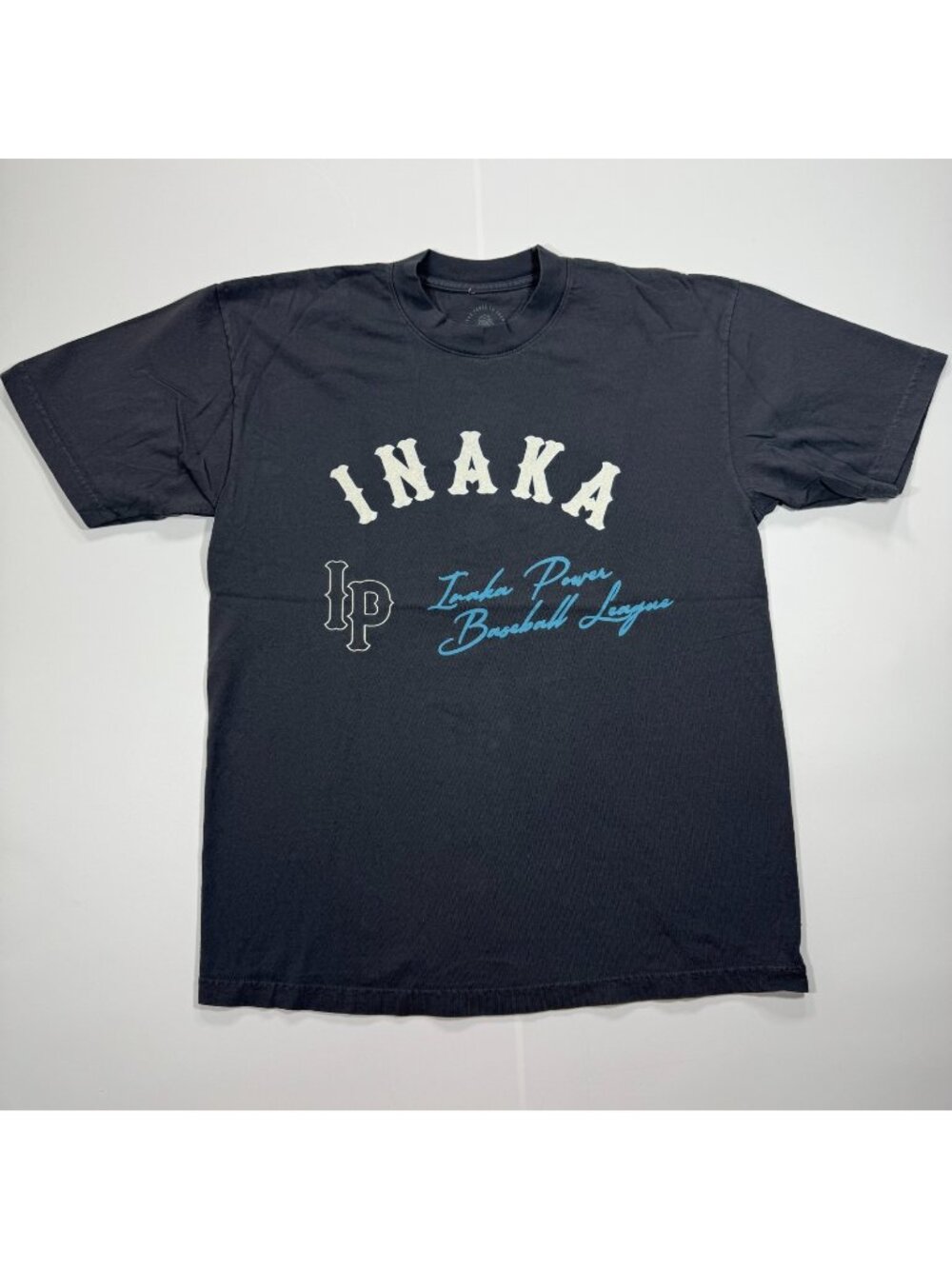 Inaka Power T-Shirt Men's M Black Inaka Power Baseball League Graphic Summer
